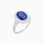 Load image into Gallery viewer, Antique Style Gemstone Engagement Ring With Gemstone - Shahin Jewelry