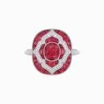 Load image into Gallery viewer, Art Deco Cocktail Ring with Gemstone - Shahin Jewelry