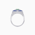 Load image into Gallery viewer, Art Deco Cocktail Ring with Gemstone - Shahin Jewelry