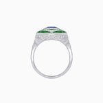 Load image into Gallery viewer, Art Deco Cocktail Ring with Gemstone - Shahin Jewelry