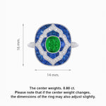 Load image into Gallery viewer, Art Deco Cocktail Ring with Gemstone - Shahin Jewelry