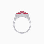 Load image into Gallery viewer, Art Deco Cocktail Ring with Gemstone - Shahin Jewelry