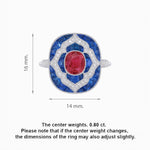 Load image into Gallery viewer, Art Deco Cocktail Ring with Gemstone - Shahin Jewelry