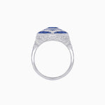 Load image into Gallery viewer, Art Deco Cocktail Ring with Gemstone - Shahin Jewelry