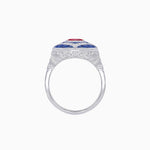 Load image into Gallery viewer, Art Deco Cocktail Ring with Gemstone - Shahin Jewelry
