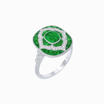 Load image into Gallery viewer, Art Deco Cocktail Ring with Gemstone - Shahin Jewelry