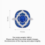 Load image into Gallery viewer, Art Deco Cocktail Ring with Gemstone - Shahin Jewelry