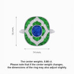 Load image into Gallery viewer, Art Deco Cocktail Ring with Gemstone - Shahin Jewelry