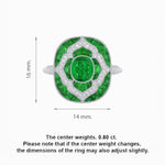 Load image into Gallery viewer, Art Deco Cocktail Ring with Gemstone - Shahin Jewelry