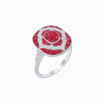 Load image into Gallery viewer, Art Deco Cocktail Ring with Gemstone - Shahin Jewelry