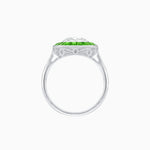 Load image into Gallery viewer, Art Deco Cushion Cut Ring with French-Cut Gemstone Halo and Diamond Accents - Shahin Jewelry