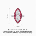 Load image into Gallery viewer, Art Deco Diamond Marquise Shape Toi et Moi Style Vintage Engagement Ring - Shahin Jewelry