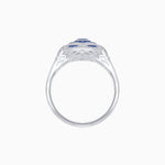 Load image into Gallery viewer, Art Deco Diamond Ring With Gemstoone - Shahin Jewelry