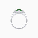 Load image into Gallery viewer, Art Deco Diamond Ring With Gemstoone - Shahin Jewelry