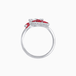 Load image into Gallery viewer, Art Deco Fan Motif Round Diamond Ring - Shahin Jewelry