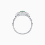 Load image into Gallery viewer, Art Deco Floral Ring with Marquise - Shaped Centerstone - Shahin Jewelry