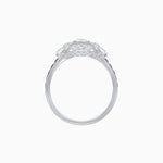Load image into Gallery viewer, Art Deco Floral Ring with Marquise - Shaped Centerstone - Shahin Jewelry