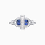 Load image into Gallery viewer, Art Deco Inspired Baguette Diamond Ring - Shahin Jewelry