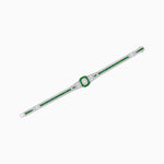Load image into Gallery viewer, Art Deco Inspired Bracelet with Oval Diamond and Gemstone - Shahin Jewelry