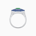 Load image into Gallery viewer, Art Deco Inspired Cocktail Gemstone Ring - Shahin Jewelry