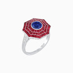 Load image into Gallery viewer, Art Deco Inspired Cocktail Gemstone Ring - Shahin Jewelry