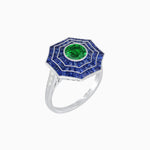 Load image into Gallery viewer, Art Deco Inspired Cocktail Gemstone Ring - Shahin Jewelry