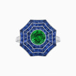 Load image into Gallery viewer, Art Deco Inspired Cocktail Gemstone Ring - Shahin Jewelry
