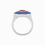 Load image into Gallery viewer, Art Deco Inspired Cocktail Gemstone Ring - Shahin Jewelry