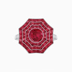 Load image into Gallery viewer, Art Deco Inspired Cocktail Gemstone Ring - Shahin Jewelry