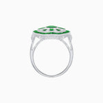 Load image into Gallery viewer, Art Deco Inspired Cocktail Ring with Gemstone - Shahin Jewelry