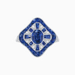 Load image into Gallery viewer, Art Deco Inspired Cocktail Ring with Gemstone - Shahin Jewelry