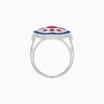 Load image into Gallery viewer, Art Deco Inspired Cocktail Ring with Gemstone - Shahin Jewelry