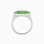 Load image into Gallery viewer, Art Deco Inspired Cocktail Ring with Gemstone - Shahin Jewelry