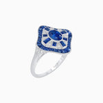 Load image into Gallery viewer, Art Deco Inspired Cocktail Ring with Gemstone - Shahin Jewelry