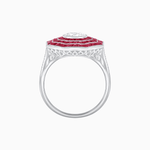 Load image into Gallery viewer, Art Deco Inspired Cocktail Ring with Gemstone - Shahin Jewelry