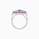 Load image into Gallery viewer, Art Deco Inspired Cocktail Ring with Gemstone - Shahin Jewelry