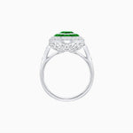 Load image into Gallery viewer, Art Deco Inspired Convertible Marquise Double Halo Ring Pendant - Shahin Jewelry
