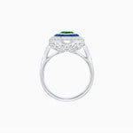 Load image into Gallery viewer, Art Deco Inspired Convertible Marquise Double Halo Ring Pendant - Shahin Jewelry