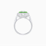 Load image into Gallery viewer, Art Deco Inspired Convertible Marquise Double Halo Ring Pendant - Shahin Jewelry