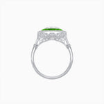 Load image into Gallery viewer, Art Deco Inspired Convertible Oval Double Halo Ring Pendant - Shahin Jewelry