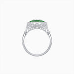 Load image into Gallery viewer, Art Deco Inspired Convertible Oval Double Halo Ring Pendant - Shahin Jewelry
