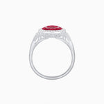 Load image into Gallery viewer, Art Deco Inspired Convertible Pear Double Halo Ring Pendant - Shahin Jewelry