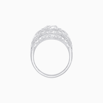 Load image into Gallery viewer, Art Deco Inspired Cushion Cut Ring with Baguette Diamonds - Shahin Jewelry