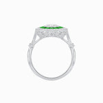 Load image into Gallery viewer, Art Deco Inspired Cushion Diamond Halo Ring - Shahin Jewelry