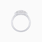 Load image into Gallery viewer, Art Deco-Inspired Cushion Halo Ring Mounting with Baguette and Round Diamonds Custom Center Stone | Bold Symmetry | Hand-Applied Milgrain - Shahin Jewelry