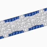 Load image into Gallery viewer, Art Deco-Inspired Diamond and French-Cut Gemstone Wide Filigree Bracelet - Shahin Jewelry
