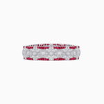 Load image into Gallery viewer, Art Deco-Inspired Diamond and French-Cut Gemstone Wide Filigree Bracelet - Shahin Jewelry