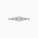 Load image into Gallery viewer, Art Deco Inspired Diamond and Marquise Gemstone Bracelet - Shahin Jewelry