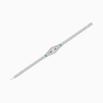 Load image into Gallery viewer, Art Deco Inspired Diamond and Marquise Gemstone Bracelet - Shahin Jewelry