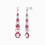 Load image into Gallery viewer, Art Deco Inspired Diamond Dangle Earrings - Shahin Jewelry